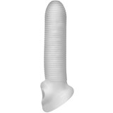 PerfectFIT Fat Boy Micro Ribbed - ovojnica penisa (17 cm) - mliječno bijela | shoptok.hr