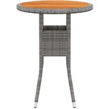  Jedilna garnitura 3-delna poli ratan siva | Shoptok.si
