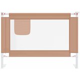  Sigurnosna ograda za dječji krevet smeđe-siva 90x25 cm tkanina | shoptok.hr