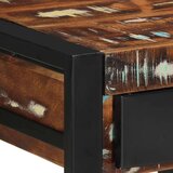 vidaXL Stranska miza Multicolor 40x40x50 cm Masivni les Reclaimed | Shoptok.si