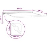  Povlačivi tende Svijetlo siva i bijela. 500 × 300 cm | shoptok.hr