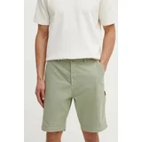 PepeJeans Kratke hlače CARPENTER SHORT moške, zelena barva, PM801101