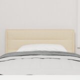  LED uzglavlje s linijama dizajna krem 100 cm tkanina | shoptok.hr