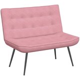  Klupa ružičasta 110x74x84 cm baršunasta | shoptok.hr