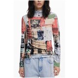 Desigual Majice z dolgimi rokavi 25wwjf39 pisana Cene