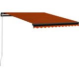Tenda na ručno uvlačenje 300 x 250 cm narančasto-smeđa | shoptok.hr