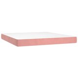 vidaXL Vzmetnica z žepkasto vzmetjo roza 160x220x20 cm žamet, (21563279) | Shoptok.si