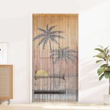 vidaXL Zavjesa za vrata protiv insekata Otisak palme 100x220 cm bambus | shoptok.hr