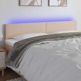  LED uzglavlje boja cappuccina 160 x 5 x 78/88cm od umjetne kože | shoptok.hr