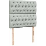 Box spring krevet s madracem svjetlosivi 90x190 cm baršunasti | shoptok.hr