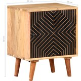  Noćni ormarić 40 x 30 x 50 cm od masivnog bagremovog drva | shoptok.hr