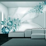  Samoljepljiva foto tapeta - Diamond Corridor (Turquoise) 245x175 Cijene