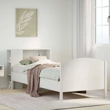 Krevet s regalom za knjige bez madraca bijeli 90x190cm borovina | shoptok.hr