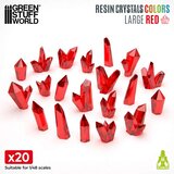 Green Stuff World Red Resin Crystals Large | Crveni smolasti kristali veliki 15–20mm (20 kom) Cene