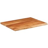 vidaXL Stolna ploča 110x80x3,8 cm pravokutna bagremovo drvo živi rub | shoptok.hr