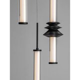 Nova Luce Mat crna LED viseća svjetiljka keramička s mogućnosti zatamnjivanja sa sjenilom od akrilnog stakla ø 35 cm Stalactite – | shoptok.hr