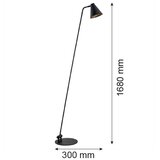  Argon 8003 - Stojeća lampa AVALONE 1xE27/15W/230V crna | Eponuda.com