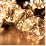 Home LPL 10 GLOBE Zložljiva svetilka za zabave Niz Micro LED Toplo bel globus Zunanja 5 m | Shoptok.si