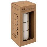SG ŠALICE NA STALKU ARYA 0,17L 5/1 11,2X22,5CM PORCULAN/METAL BIJELE | shoptok.hr