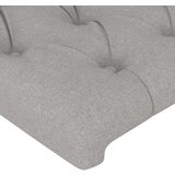  Uzglavlje svjetlosivo 203 x 16 x 118/128 cm od tkanine | shoptok.hr