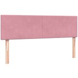  Box spring postelja z vzmetnico roza 140x210 cm žamet, (21791962) | Shoptok.si
