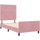  Krevetna konstrukcija Ružičasta 100x200 cm Baršun | shoptok.hr