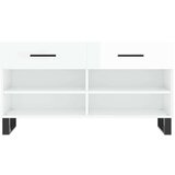  Klupa za cipele sjajna bijela 102x35x55 cm konstruirano drvo | shoptok.hr