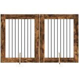  Vrata za pse s postoljem 2 pcs Dimljeni hrast 80 x 100 cm | shoptok.hr