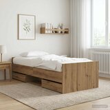  Krevetna konstrukcija Hrast artisan Konstruirano drvo | shoptok.hr