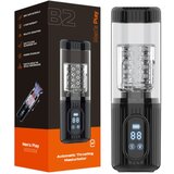  Men&#039;s Play - rotirajući, sisajući, vibrirajući masturbator (crni) | shoptok.hr