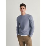 Reserved strukturiran pulover - modra Cene