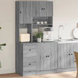 The Living Store Kuhinjska omarica siva sonoma 95x50x180 cm inženirski les - Kuhinjska Omarica, (21660748) | Shoptok.si