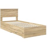  Okvir za krevet s uzglavljem Sonoma hrast 90 x 200 cm | shoptok.hr