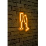 Wallity Zidna LED dekoracija Champagne Glasses Yellow