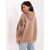 RELEVANCE Sweatshirt-RV-BL-A911.22-dark beige | Shoptok.si