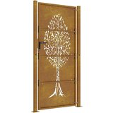  Vrtna vrata 100x175 cm Corten čelik Dizajn stabla | Eponuda.com