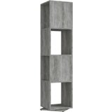 vidaXL vrtljiva omarica betonsko siva 34,5x34,5x147,5 cm iverna plošča | Shoptok.si