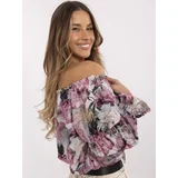 Italy Moda Blouse-MI-BZ-M667-1.98-dark pink