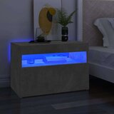 vidaXL TV ormarić s LED svjetlima siva boja betona 60x35x40 cm | shoptok.hr
