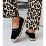 Gemre Black espadrilles with rhinestones Abia | shoptok.hr