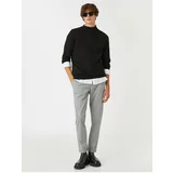 Koton Basic Woven Trousers with Lace-Up Waist.
