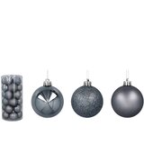 Molarem Home Set od 30 kuglica za božićno drvce – 6 cm, siva | shoptok.hr