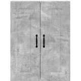 vidaXL Stenska kuhinjska omarica z vrati Betonsko siva 60 x 31 x 80 cm | Shoptok.si