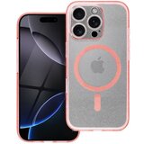  Futrola CLEAR MAGSAFE za IPHONE 16 Pro Max roze sa sljokicama | ePonuda.com