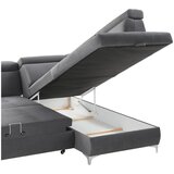 CARRYHOME SEDEŽNA GARNITURA, mikrovlakna temno siva | Shoptok.si