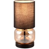 Tri O Crna/narančasta stolna lampa s tekstilnim sjenilom (visina 28,5 cm) Elio – | shoptok.hr