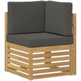  Set vanjskih sofa 7 pcs Bijela i antracit Poliester | shoptok.hr