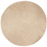 Tepih od umjetne ovčje kože TAFALLA Bež Ø 80 cm Poliester | shoptok.hr