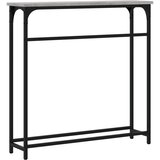  Konzolni stol siva boja hrasta 75x19,5x75 cm konstruirano drvo | shoptok.hr
