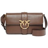 Pinko Torbice za na ramo LOVE ONE MINI SLOUCHY Kostanjeva Cene